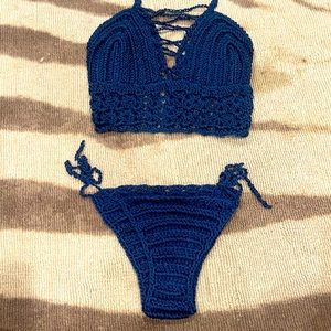 Vintage Crocheted bikini -never been worn - small